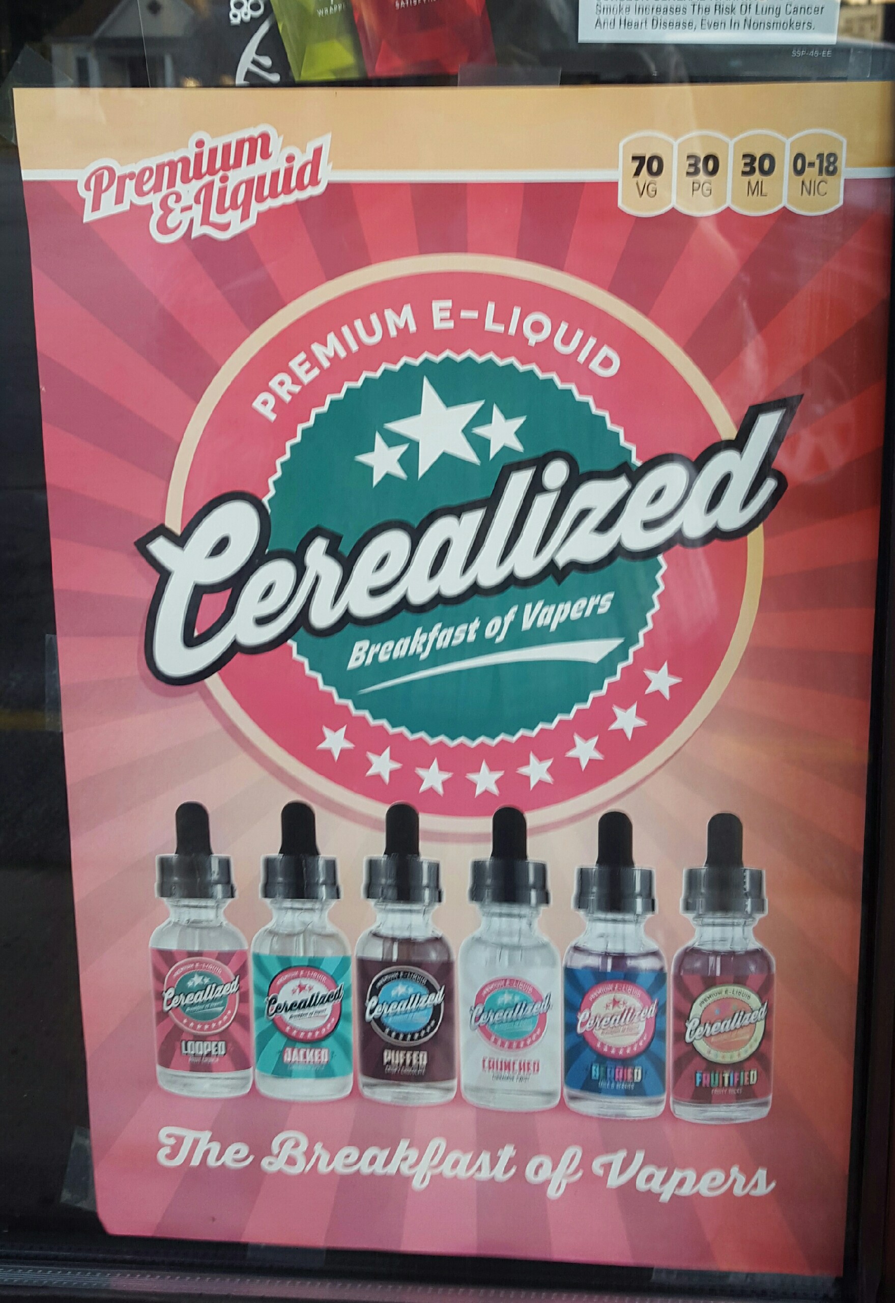breakfast cereal flavored e-liquid