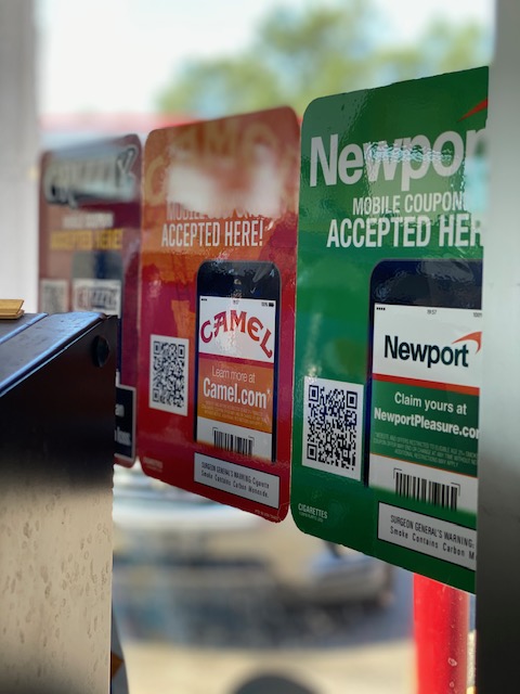 advertisements indicated that brand-specific mobile coupons are accepted at this retailer 