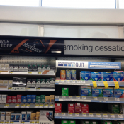 Tobacco products next to cessation aids