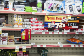 Prime promotions behind the counter at a pharmacy