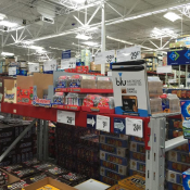 Ecigs and lighters in the candy aisle at Sam's Club
