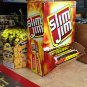 Cigarillos and slim Jim
