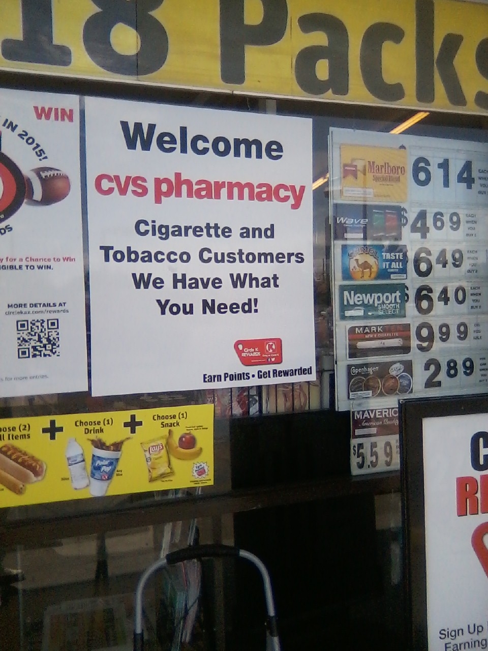 circle k cvs ad... closest CVS to us is in another city 50 miles away