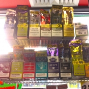 Assorted Flavored Cigarillos Display