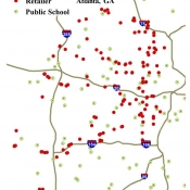 Atlanta, GA- proximity of tobacco retailers to public schools