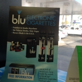 Interior Blu e-cigarette info display