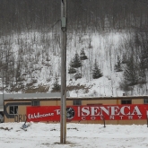 Seneca ad on the side of 42 ft trailer