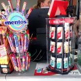 E-cigarettes next to candy