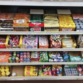 Smokeless tobacco in the candy display