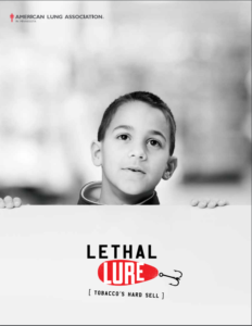 Cover page of the "Lethal Lure" toolkit with a small boy and a fish hook depicted 
