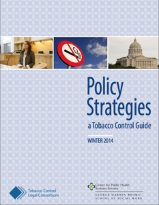Cover of Winter 2014 "Policy Strategies - A Tobacco Control Guide"