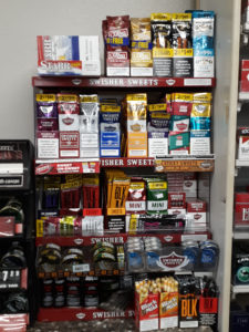 Cigar display in retail establishment