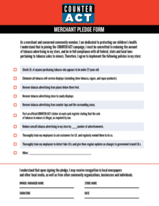 VA merchant pledge form